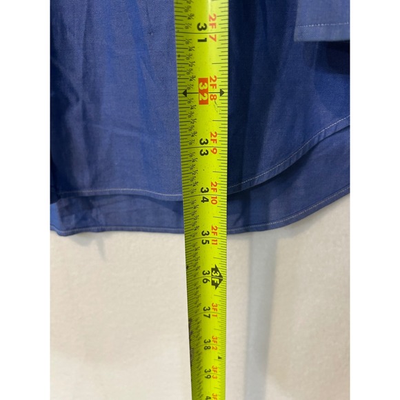 Ralph Lauren Yarmouth Mens 17 35 Blue Oxford Button Down Shirt Polo Pony - Picture 6 of 8